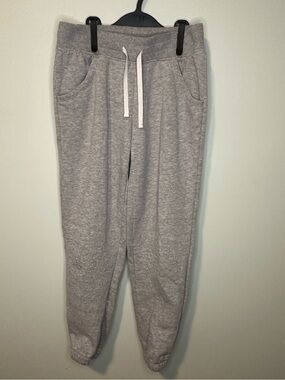 Cat & Jack Kids Cozy Fleece Jogger Sweatpants Heather Gray Drawstring